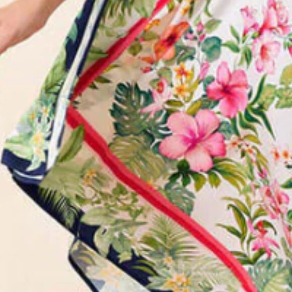 new TOMMY BAHAMA Flora Scarf Dress Cover-Up 253 - Picture 7 of 7
